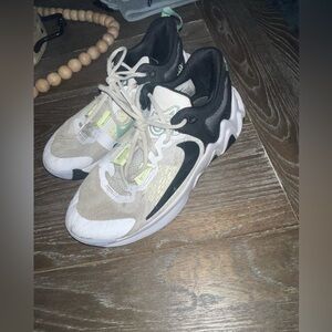 Nike basketball shoes, size 5.5 women’s, used but not torn or falling apart